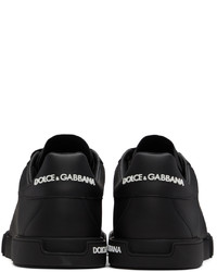 Baskets basses en cuir noires Dolce & Gabbana