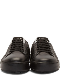 Baskets basses en cuir noires Neil Barrett