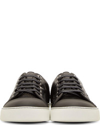 Baskets basses en cuir noires Lanvin