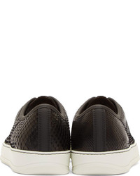 Baskets basses en cuir noires Lanvin