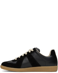 Baskets basses en cuir noires Maison Margiela