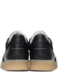 Baskets basses en cuir noires MM6 MAISON MARGIELA