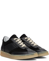 Baskets basses en cuir noires MM6 MAISON MARGIELA