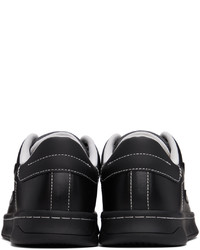 Baskets basses en cuir noires Diesel