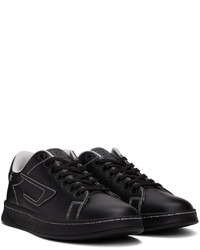 Baskets basses en cuir noires Diesel