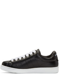 Baskets basses en cuir noires DSQUARED2