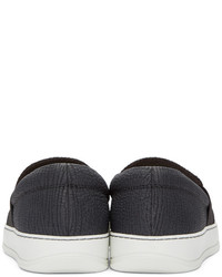 Baskets basses en cuir noires Lanvin