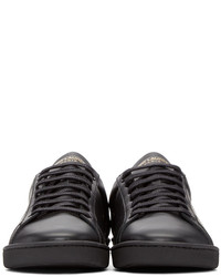 Baskets basses en cuir noires Saint Laurent