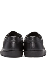 Baskets basses en cuir noires Saint Laurent