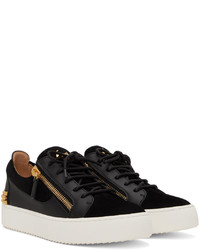 Baskets basses en cuir noires Giuseppe Zanotti