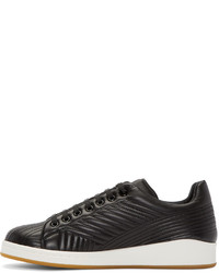 Baskets basses en cuir noires Alexander McQueen