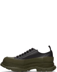 Baskets basses en cuir noires Alexander McQueen