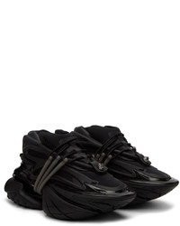 Baskets basses en cuir noires Balmain