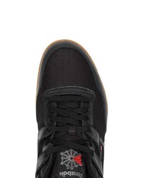 Baskets basses en cuir noires Reebok