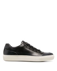 Baskets basses en cuir noires BOSS