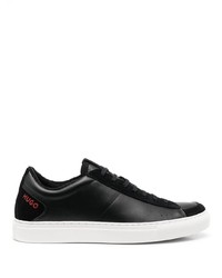 Baskets basses en cuir noires BOSS