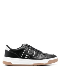 Baskets basses en cuir noires BOSS