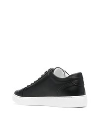 Baskets basses en cuir noires Corneliani