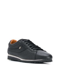 Baskets basses en cuir noires Bally