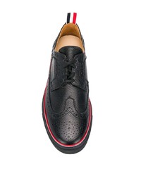 Baskets basses en cuir noires Thom Browne