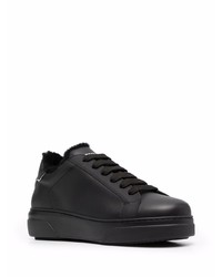 Baskets basses en cuir noires DSQUARED2