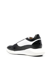 Baskets basses en cuir noires Billionaire