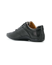 Baskets basses en cuir noires BOSS HUGO BOSS