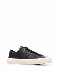 Baskets basses en cuir noires Tom Ford