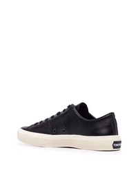 Baskets basses en cuir noires Tom Ford