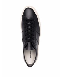 Baskets basses en cuir noires Tom Ford