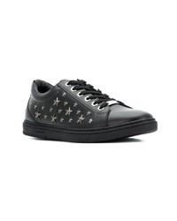 Baskets basses en cuir noires Jimmy Choo