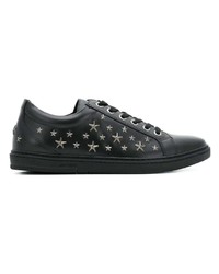 Baskets basses en cuir noires Jimmy Choo