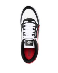 Baskets basses en cuir noires Puma