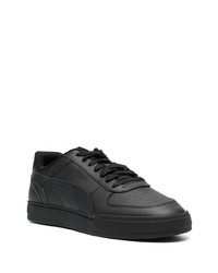 Baskets basses en cuir noires Puma