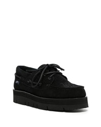 Baskets basses en cuir noires White Mountaineering