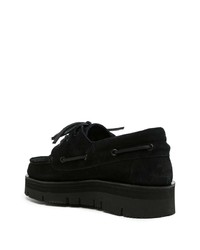 Baskets basses en cuir noires White Mountaineering