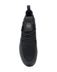 Baskets basses en cuir noires Philipp Plein