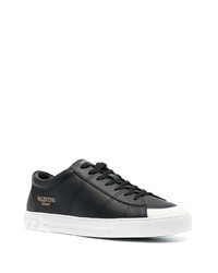 Baskets basses en cuir noires Valentino Garavani