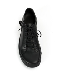 Baskets basses en cuir noires Rick Owens