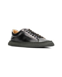 Baskets basses en cuir noires Jil Sander