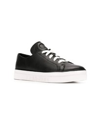 Baskets basses en cuir noires Calvin Klein