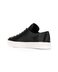 Baskets basses en cuir noires Calvin Klein