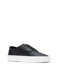 Baskets basses en cuir noires Saint Laurent