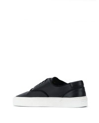 Baskets basses en cuir noires Saint Laurent