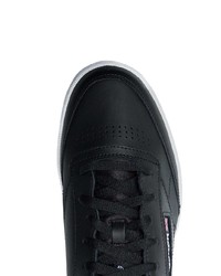 Baskets basses en cuir noires Reebok