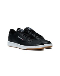 Baskets basses en cuir noires Reebok