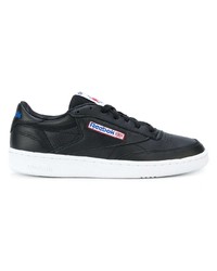 Baskets basses en cuir noires Reebok