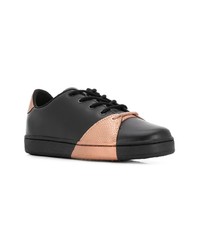 Baskets basses en cuir noires Ea7 Emporio Armani