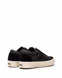 Baskets basses en cuir noires Vans