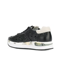 Baskets basses en cuir noires Premiata